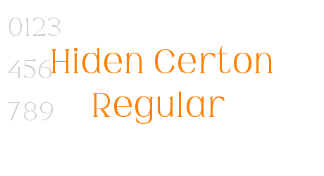 Hiden Certon Regular