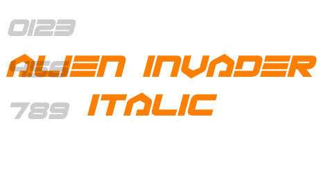 Alien Invader Italic
