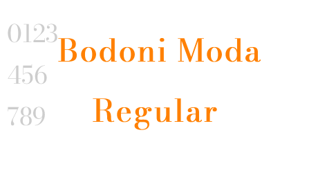 Bodoni Moda Regular