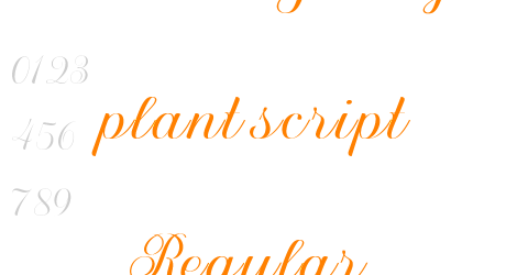 Broted Young plant script Regular