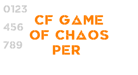 CF Game Of Chaos PER
