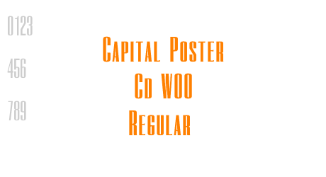 Capital Poster Cd W00 Regular