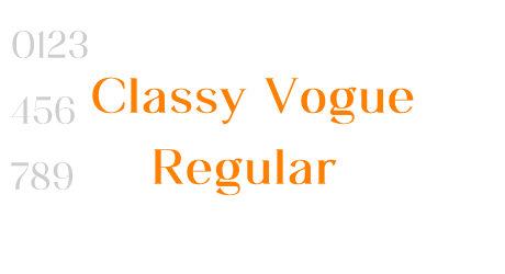 Classy Vogue Regular