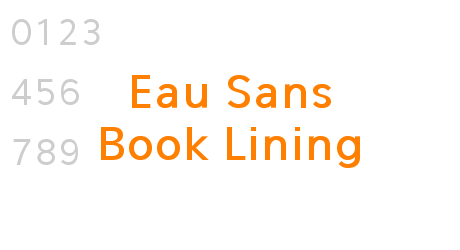 Eau Sans Book Lining