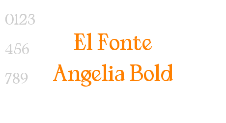 El Fonte Angelia Bold