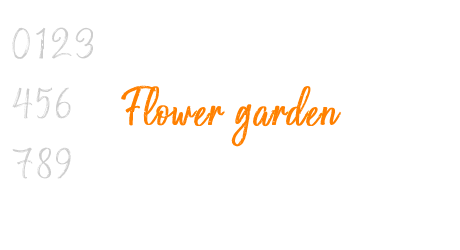Flower garden