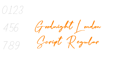 Goodnight London Script Regular