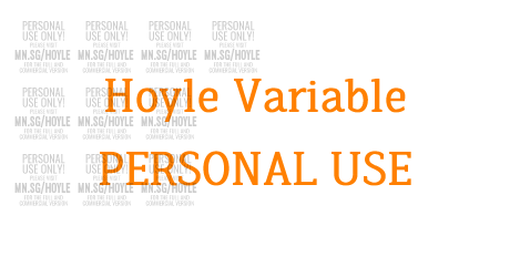 Hoyle Variable PERSONAL USE
