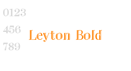 Leyton Bold