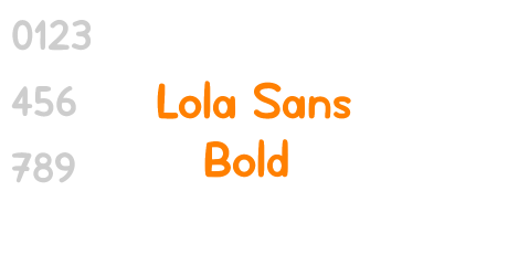 Lola Sans Bold