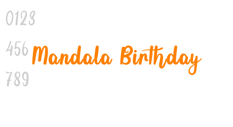 Mandala Birthday