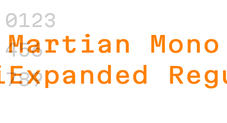 Martian Mono SemiExpanded Regular