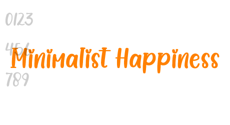 Minimalist Happiness