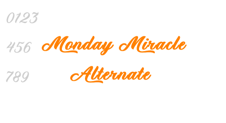 Monday Miracle Alternate