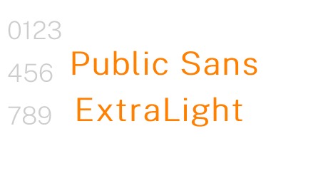 Public Sans ExtraLight
