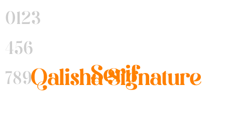 Qalisha Signature Serif