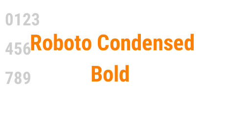 Roboto Condensed Bold