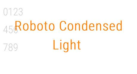 Roboto Condensed Light