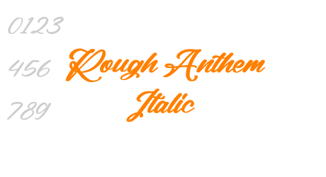 Rough Anthem Italic