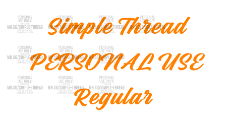 Simple Thread PERSONAL USE Regular