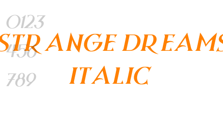 Strange Dreams Italic