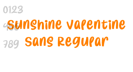 Sunshine Valentine Sans Regular