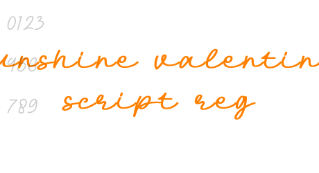 Sunshine Valentine Script Reg
