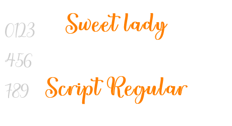 Sweet lady Script Regular