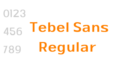 Tebel Sans Regular