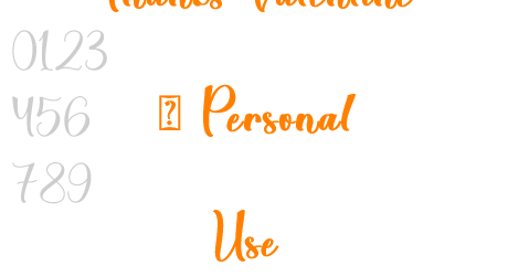 Thanks Valentine – Personal Use