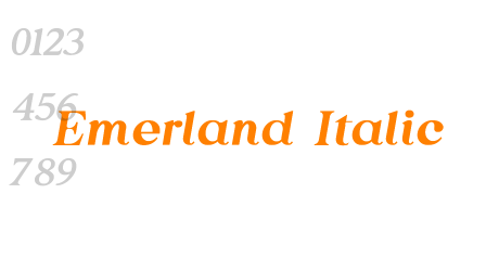 Emerland Italic