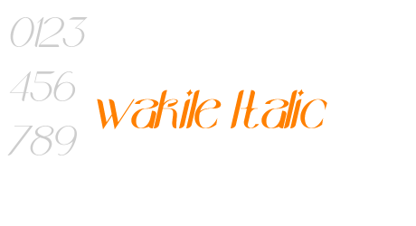 wakile Italic