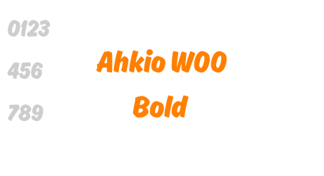 Ahkio W00 Bold
