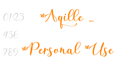 Aqille – Personal Use