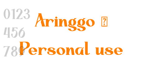 Aringgo – Personal use