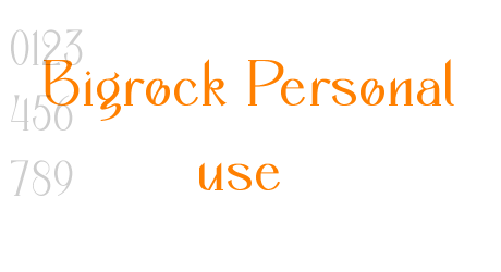 Bigrock Personal use
