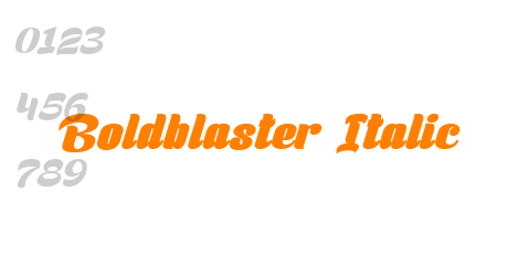 Boldblaster Italic