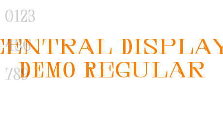 Central Display DEMO Regular