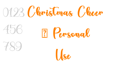 Christmas Cheer – Personal Use