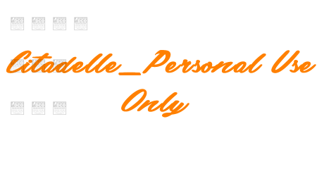 Citadelle_Personal Use Only