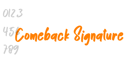 Comeback Signature