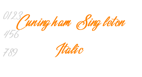Cuningham Singleton Italic