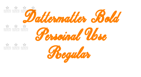Dattermatter Bold Persoinal Use Regular