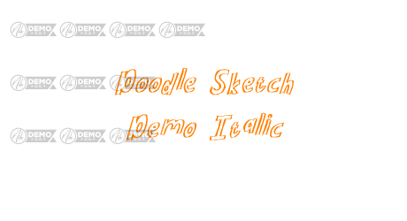 Doodle Sketch Demo Italic