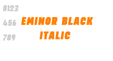 EMINOR Black Italic