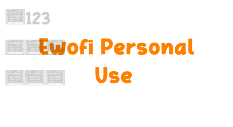Ewofi Personal Use