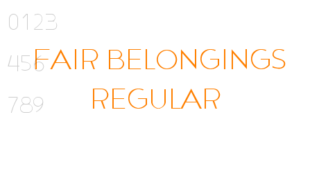 Fair Belongings Regular