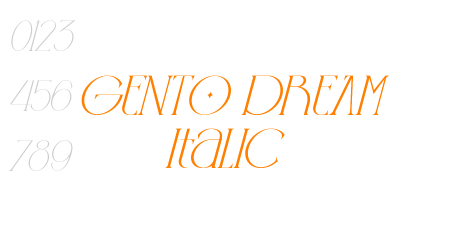 GENTO DREAM Italic