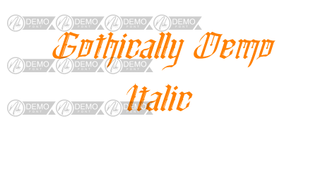 Gothically Demo Italic