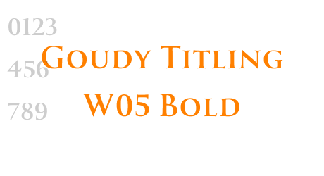 Goudy Titling W05 Bold